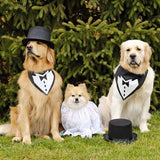 Tuxedo with Black Tie Bandana - FunDogBandanas