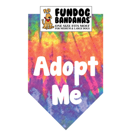 Wholesale Pack - Adopt Me (white ink) Bandana - Assorted Colors