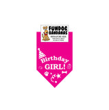 Wholesale 10 Pack - Birthday Girl Bandana - Hot Pink Only - FunDogBandanas