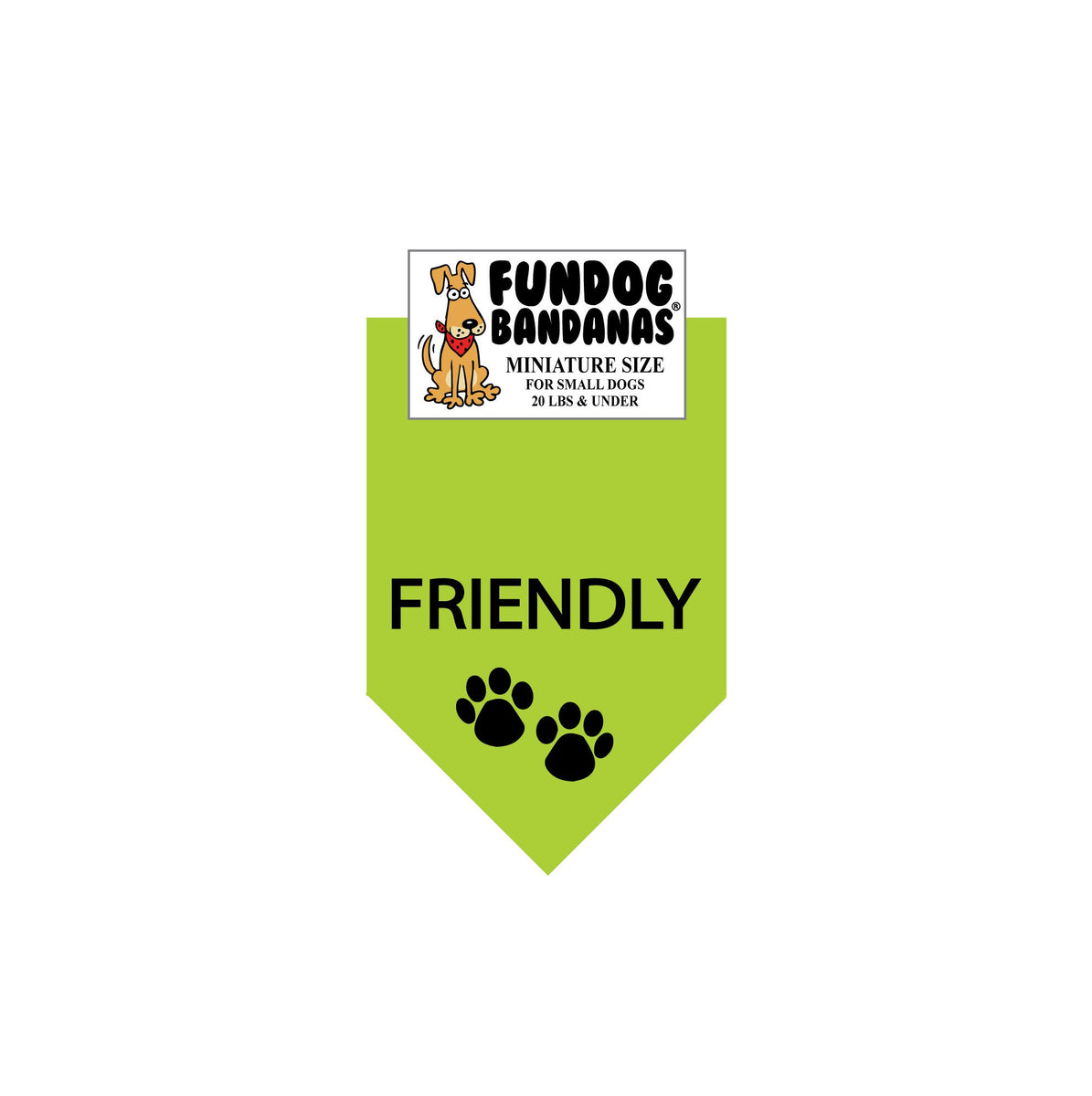 Friendly Dog Bandana FunDog Bandanas (DogPerk)