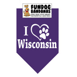 I Love Wisconsin Bandana - Limited Edition