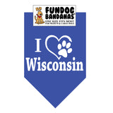 I Love Wisconsin Bandana - Limited Edition