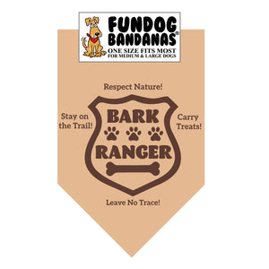 Wholesale Pack - Bark Ranger Bandana - Khaki Only