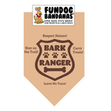 Wholesale Pack - Bark Ranger Bandana - Khaki Only