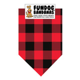 Wholesale Pack - Red Buffalo Check Bandana