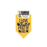 Wholesale Pack - I Love Fall Most of All Bandana - Assorted Colors