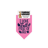 Wholesale Pack - I Love Fall Most of All Bandana - Assorted Colors