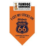 Wholesale Pack - Vintage I Get My Sticks on Route 66...Celebrating 100 Years Bandana