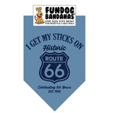 Wholesale Pack - Vintage I Get My Sticks on Route 66...Celebrating 100 Years Bandana