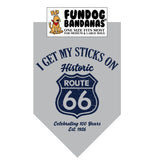 Wholesale Pack - Vintage I Get My Sticks on Route 66...Celebrating 100 Years Bandana