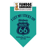 Wholesale Pack - Vintage I Get My Sticks on Route 66...Celebrating 100 Years Bandana