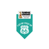 I Get My Sticks on Route 66 Bandana