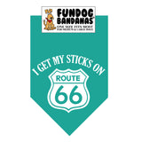 I Get My Sticks on Route 66 Bandana