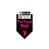Wholesale Pack - Pink Puppy Club Bandana - Black Only