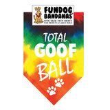 Total Goofball Dog Bandana, One Size Fits Most for Medium to Large Dogs - Limited Edition