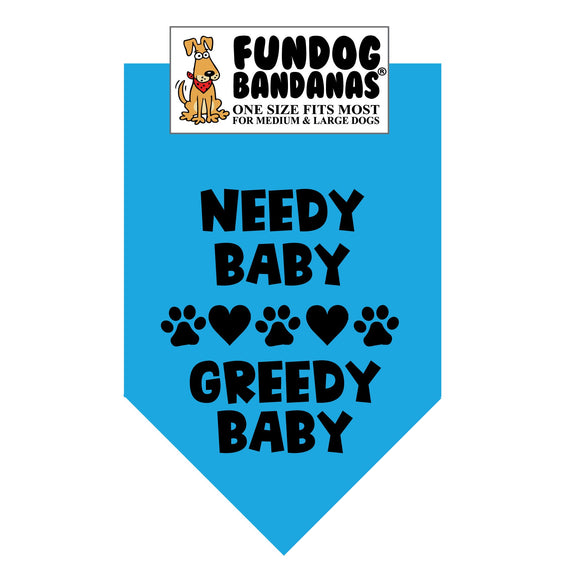 Wholesale Pack - Needy Baby Greedy Baby Bandana