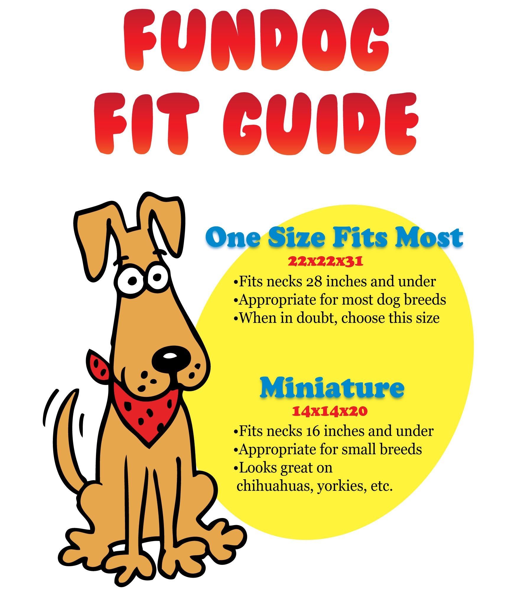 Fundog Bandanas Mini Fun Dog Bandana - Fishing Buddy - Miniature Size for Small Dogs Under 20 lbs, Mustard Pet Scarf, White