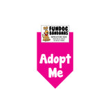 Wholesale 10 Pack - Adopt Me (white ink) Bandana - Assorted Colors