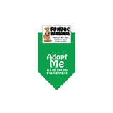 Wholesale 10 Pack - Adopt Me & I will love you forever (white ink) Bandana - Assorted Colors - FunDogBandanas