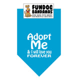 Wholesale 10 Pack - Adopt Me & I will love you forever (white ink) Bandana - Assorted Colors - FunDogBandanas