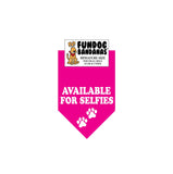 Wholesale 10 Pack - Available for Selfies - Assorted Colors - FunDogBandanas