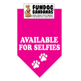Wholesale 10 Pack - Available for Selfies - Assorted Colors - FunDogBandanas