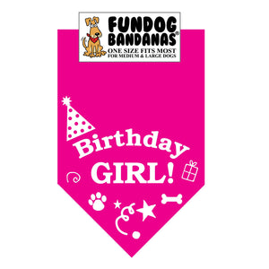 Birthday Girl Bandana - FunDogBandanas