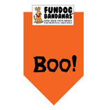 Wholesale 10 Pack - Boo! Bandana - Orange Only - FunDogBandanas