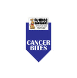 Wholesale 10 Pack - Cancer Bites Bandana - Assorted Colors - FunDogBandanas