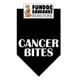 Wholesale 10 Pack - Cancer Bites Bandana - Assorted Colors - FunDogBandanas