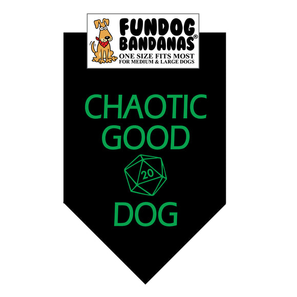 Wholesale 10 Pack - Chaotic Good Dog (Dungeons & Dragons) Bandana