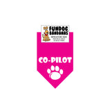 Wholesale 10 Pack - CoPilot Bandana - Assorted Colors - FunDogBandanas