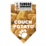 Couch Potato Bandana (Pattern Style) - FunDogBandanas