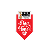 Dog of Honor Bandana