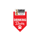 Wholesale 10 Pack - Drinking Buddy Bandana - Assorted Colors - FunDogBandanas