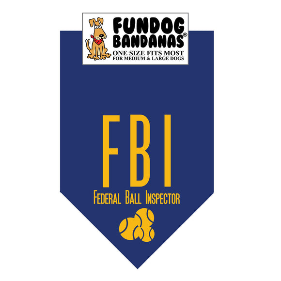 Wholesale 10 Pack - FBI - Navy Blue Only - FunDogBandanas