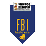 Wholesale 10 Pack - FBI - Navy Blue Only - FunDogBandanas