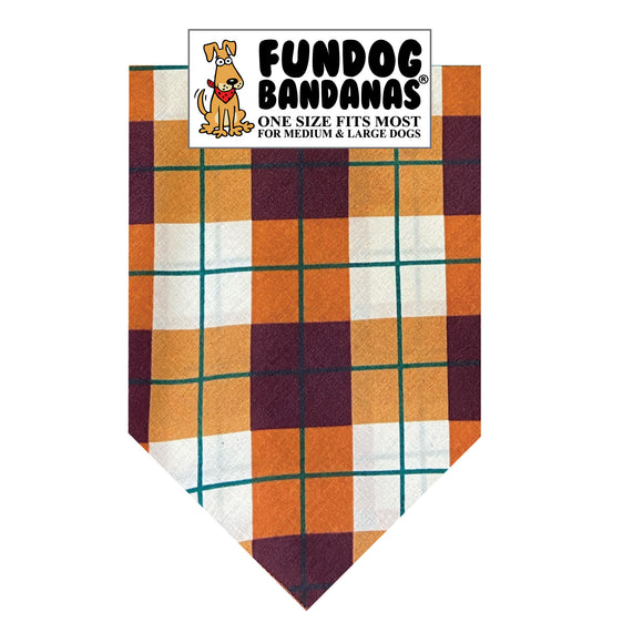 Wholesale Pack - Fall Plaid Bandana