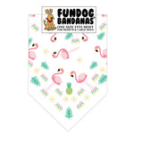 Flamingos Bandana (white background)