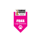 Wholesale 10 Pack - Free Lap Dances Bandana - Assorted Colors - FunDogBandanas