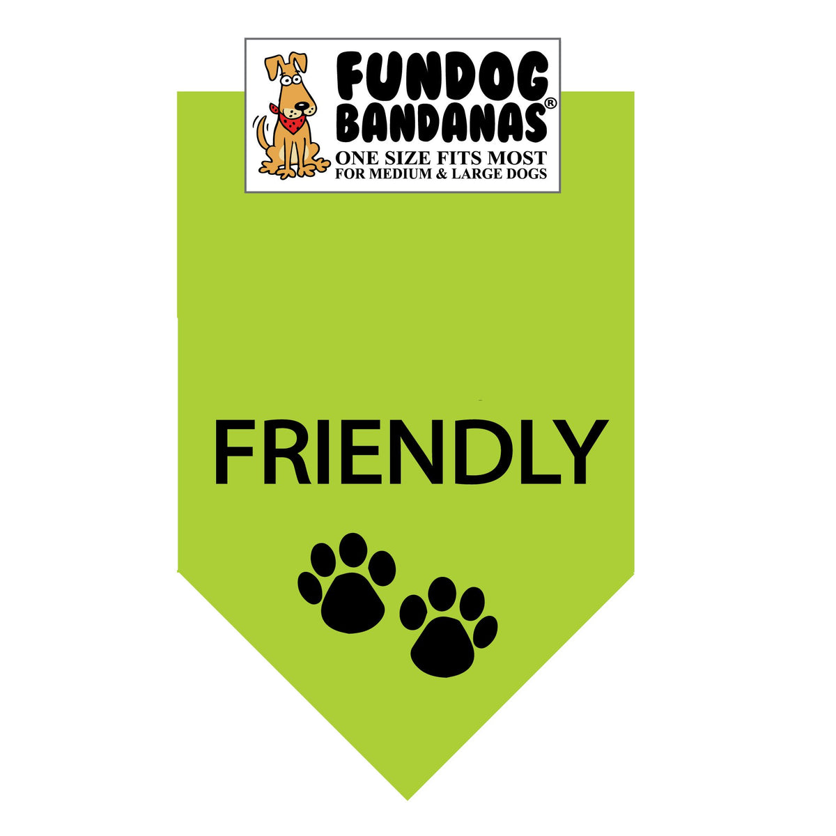 Friendly Dog Bandana FunDog Bandanas (DogPerk)
