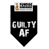 Wholesale Pack - GUILTY AF Bandana (Assorted Colors)