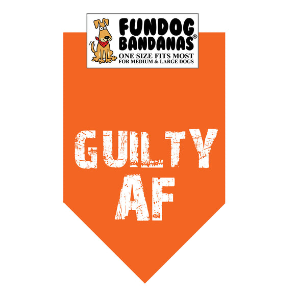 Wholesale Pack - GUILTY AF Bandana (Assorted Colors)