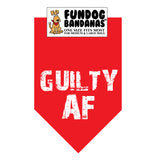 Wholesale Pack - GUILTY AF Bandana (Assorted Colors)