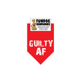 Wholesale Pack - GUILTY AF Bandana (Assorted Colors)