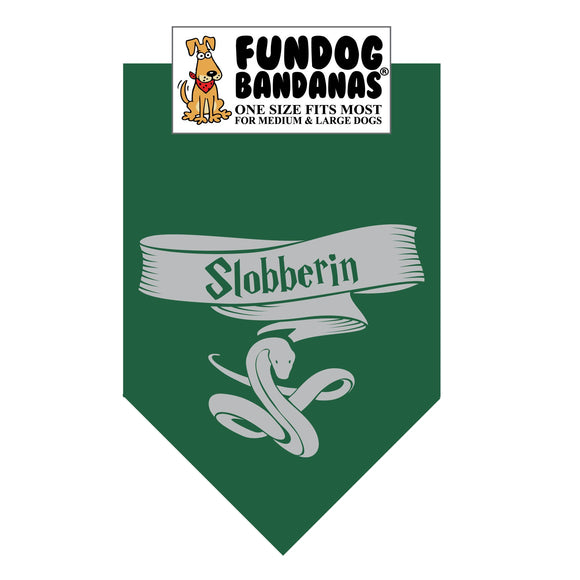 Wholesale 10 Pack - HP Slobberin Bandana - Forest Green Only - FunDogBandanas