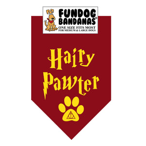 Hairy Pawter Bandana - FunDogBandanas