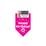 Wholesale Pack - Happy Birthday Bandana - Assorted Colors