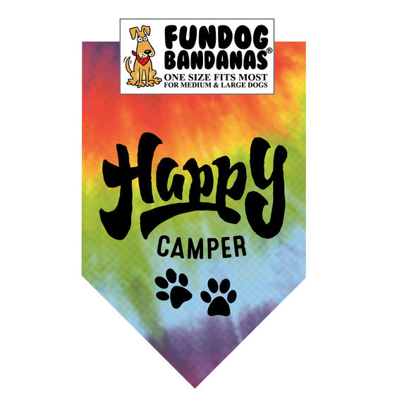 Wholesale Pack - Happy Camper Bandana - Assorted Colors