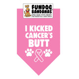 Wholesale 10 Pack - I Kicked Cancer's Butt Bandana